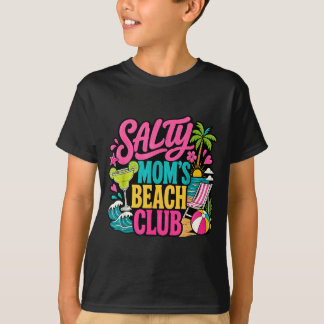 Camiseta Clube de praia divertido de verão da mamãe salgada