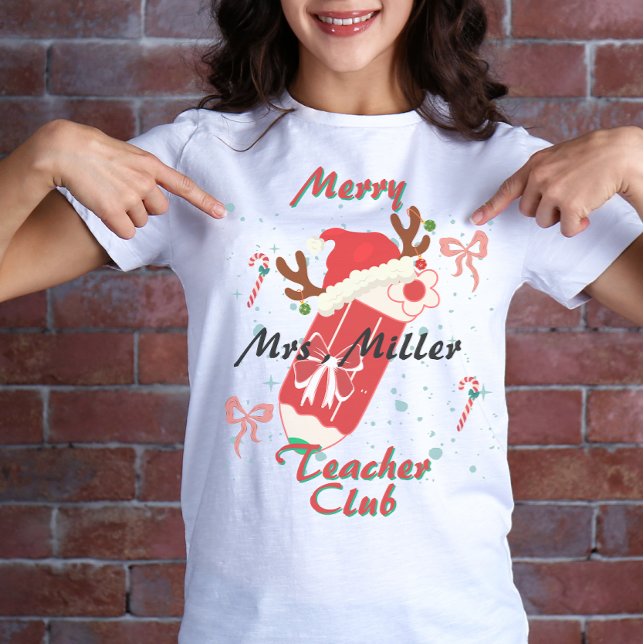 Camiseta Clube de professores de feliz retrô, professor de  (Criador carregado)