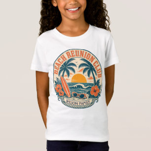 Camiseta Clube de Reunião de Praia Personalizado Design Ret