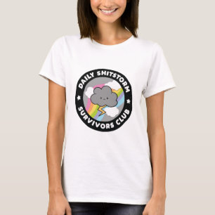 Camiseta Clube de Sobreviventes da Tempestade Diária Engraç