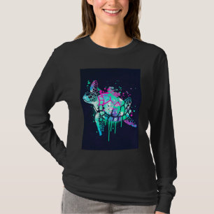 Camiseta Clube de Surf de Tartaruga Marinha Colorido Azul V