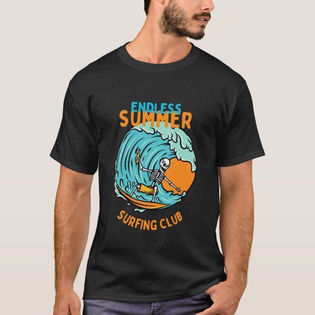 Camiseta Clube de surfe de Verão sem fim (Frente)