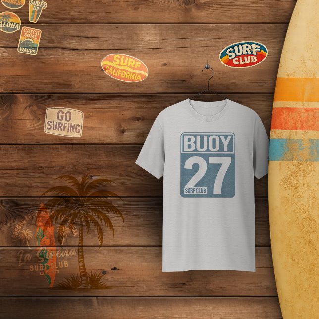 Camiseta Clube de Surfs Buoy 27 | Vintage Coastal (Criador carregado)