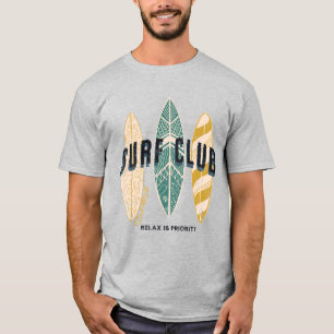 Camiseta Clube de surfs Summer Beach Vacage Funny Vintage