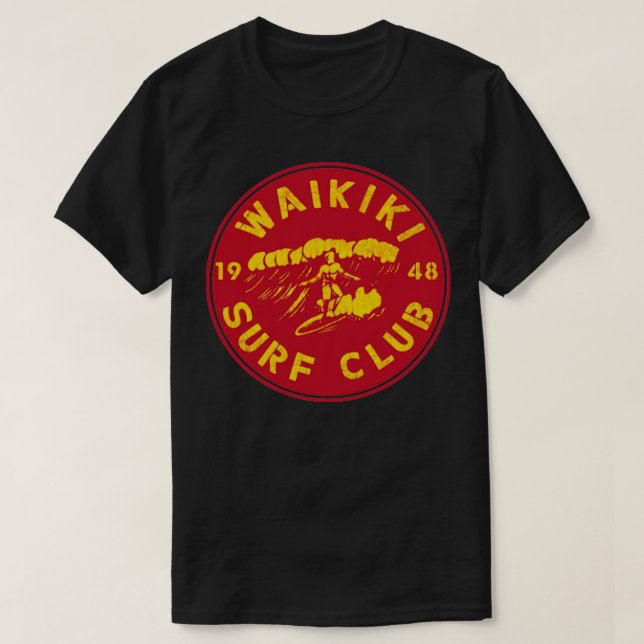 Camiseta Clube de Surfs Waikiki 1948 (Frente do Design)