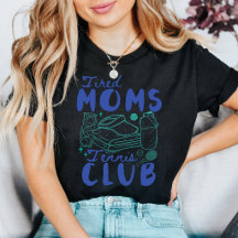 Clube de Tênis das Mães Cansadas Retro Engraçado