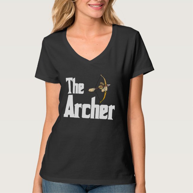 Camiseta Clube de Tiro com Arco de Homens Arco (Frente)