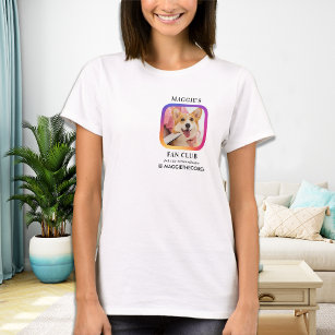 Camiseta Clube de Ventilador do Influenciador de Pet de Fot