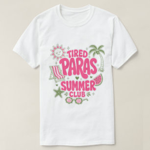 Camiseta Clube de Verão de Paras Cansados Retro Paraprofiss