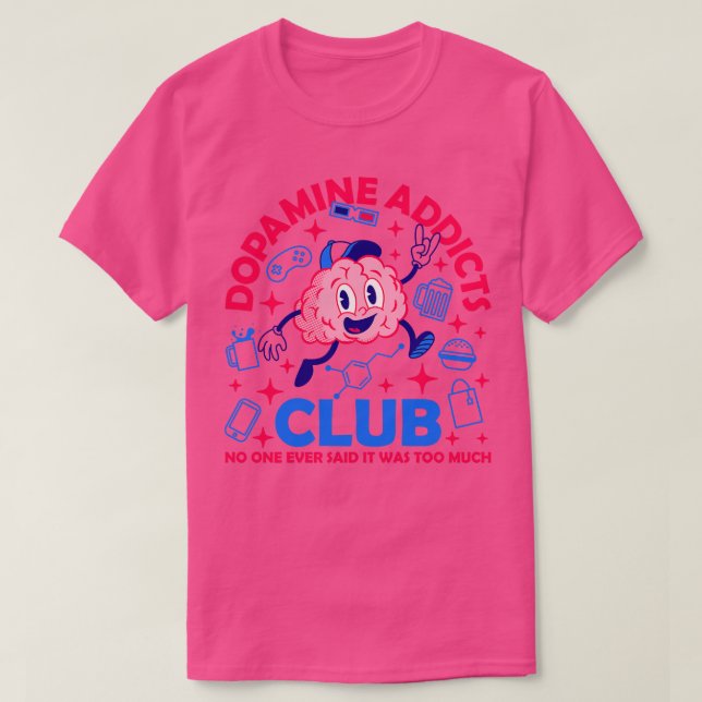 Camiseta Clube de Viciados em Dopamina (Frente do Design)