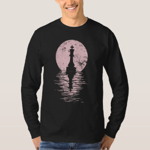Camiseta Clube de Xadrez Rei Rainha Cavalo peça de xadrez h