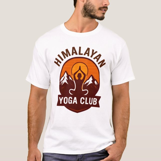 Camiseta Clube de Yoga Himalaia (Frente)