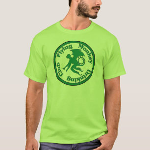 Camiseta Clube do bebendo do macaco do vôo