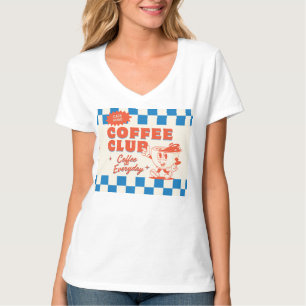 Camiseta Clube do Café com clima dos anos 50 – Adorável Ama