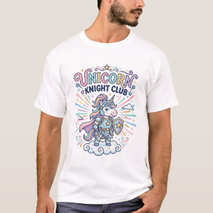 Camiseta Clube do Cavaleiro Unicórnio Roupas Prontas para I