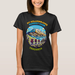 Camiseta Clube do Cume do Mt Kilimanjaro Tanzânia Mais Alt