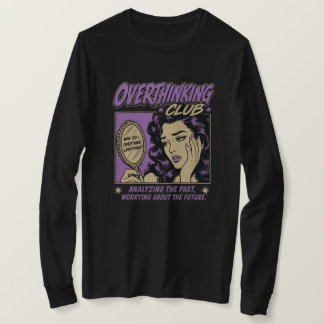 Camiseta Clube do Excesso de Pensamento - Humor de Ansiedad