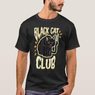 Camiseta Clube do Gato Preto Gatinho Fofo