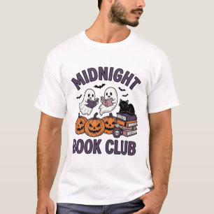 Camiseta Clube do Livro da Meia-Noite Design de Leitura de