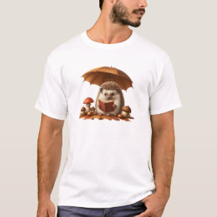 Camiseta Clube do Livro de Hedgehog - Cozy Leitura Animal