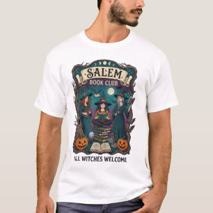 Camiseta Clube do Livro de Salem Todas as Bruxas São Bem-Vi
