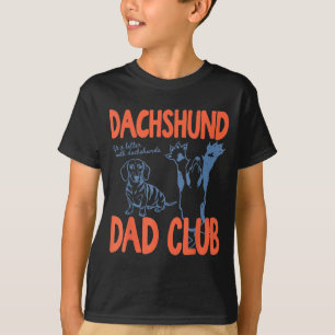 Camiseta Clube do Papai Dachshund A Vida é Melhor Com Dachs