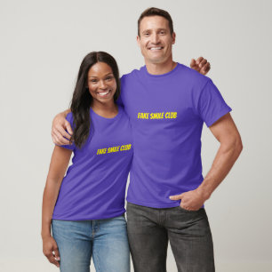 Camiseta Clube do Sorriso Falso Divertido