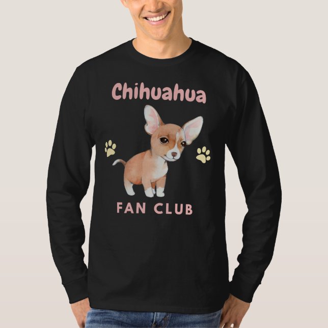 Camiseta Clube dos Cachorros Chihuahua Fan Club (Frente)