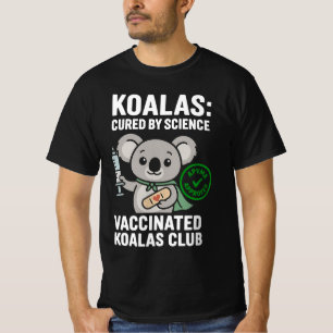 Camiseta Clube dos Coalas Vacinados Coala de Desenho Anim