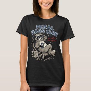 Camiseta Clube dos pais selvagens guaxinim engraçado sem re