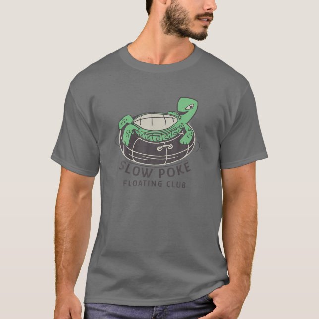 Camiseta Clube Flutuante de Poke Lento - Gráfico de Tubo Fl (Frente)