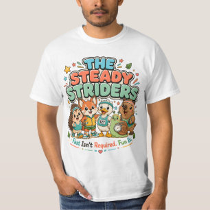 Camiseta Clube Fofo de Corrida Steady Striders Amigos Anima