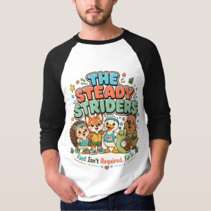 Camiseta Clube Fofo de Corrida Steady Striders Amigos Anima