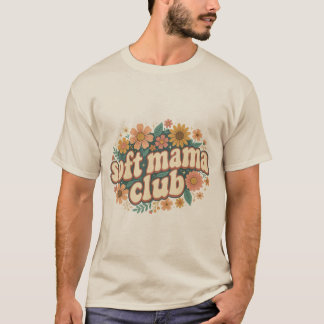 Camiseta Clube Mama Floral Retro Dia das Mães