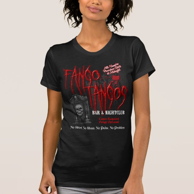 Camiseta Clube nocturno do vampiro dos tangos de Fango (Frente)