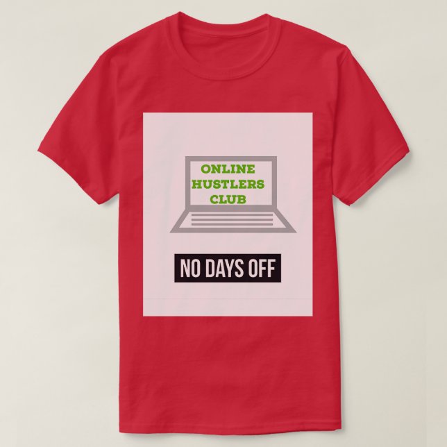 Camiseta Clube online dos hustlers (Frente do Design)
