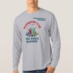 Camiseta Clube Organização da Liga Nome da Equipe de Badmin