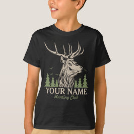 Camiseta Clube Personalizado de Caça a Deer Elk Antler