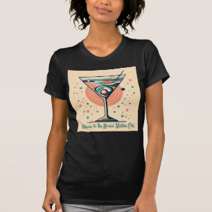 Camiseta Clube Retro Futurista Espacial Atômico Martini