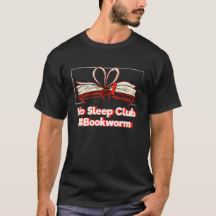 Camiseta Clube Sem Sono Humor de Bibliófilo Livro Leitura