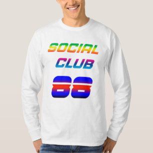 Camiseta Clube Social 88 Tipografia Retro Vintage Design 🔥