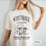 Camiseta Clube Social de Festa de solteira Scottsdale Perso<br><div class="desc">Clube Social de Festa de solteira Scottsdale Personalizado</div>