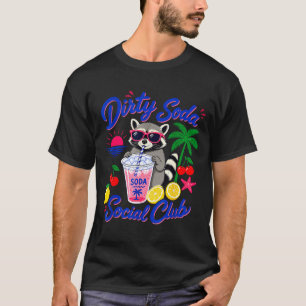 Camiseta Clube social de refrigerante sujo retrô guaxinim v