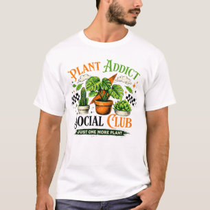 Camiseta Clube Social de Viciados em Plantas Só Mais Uma Pl