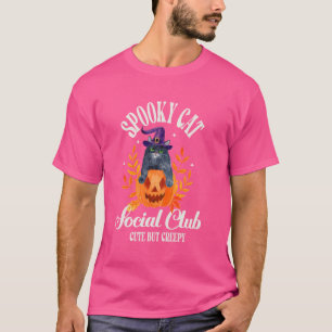 Camiseta Clube Social do Gato Assustador Gato Fantasma Hall