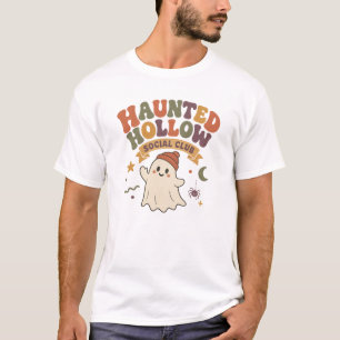 Camiseta Clube Social Haunted Hollow Desenho de Fantasma