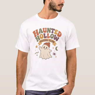 Camiseta Clube Social Haunted Hollow Desenho de Fantasma
