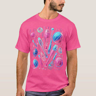 Camiseta Clubes de Malabarismo para Mulheres Bolas Malabari