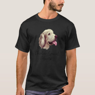 Camiseta Clumber Spaniel Mãe Cute Puppy Dog Proprietário Cl
