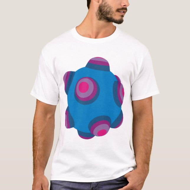 Camiseta ClumpBubble - azul/roxo (Frente)